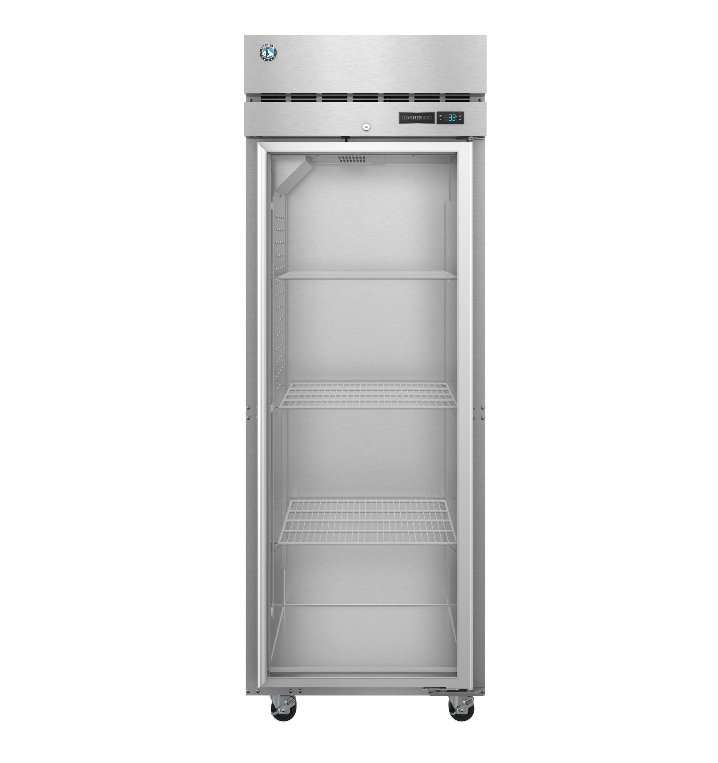Hoshizaki R1A-FG | 28" Wide 1 Glass Door Top Mount Reach-In Refrigerator - R1A-FG