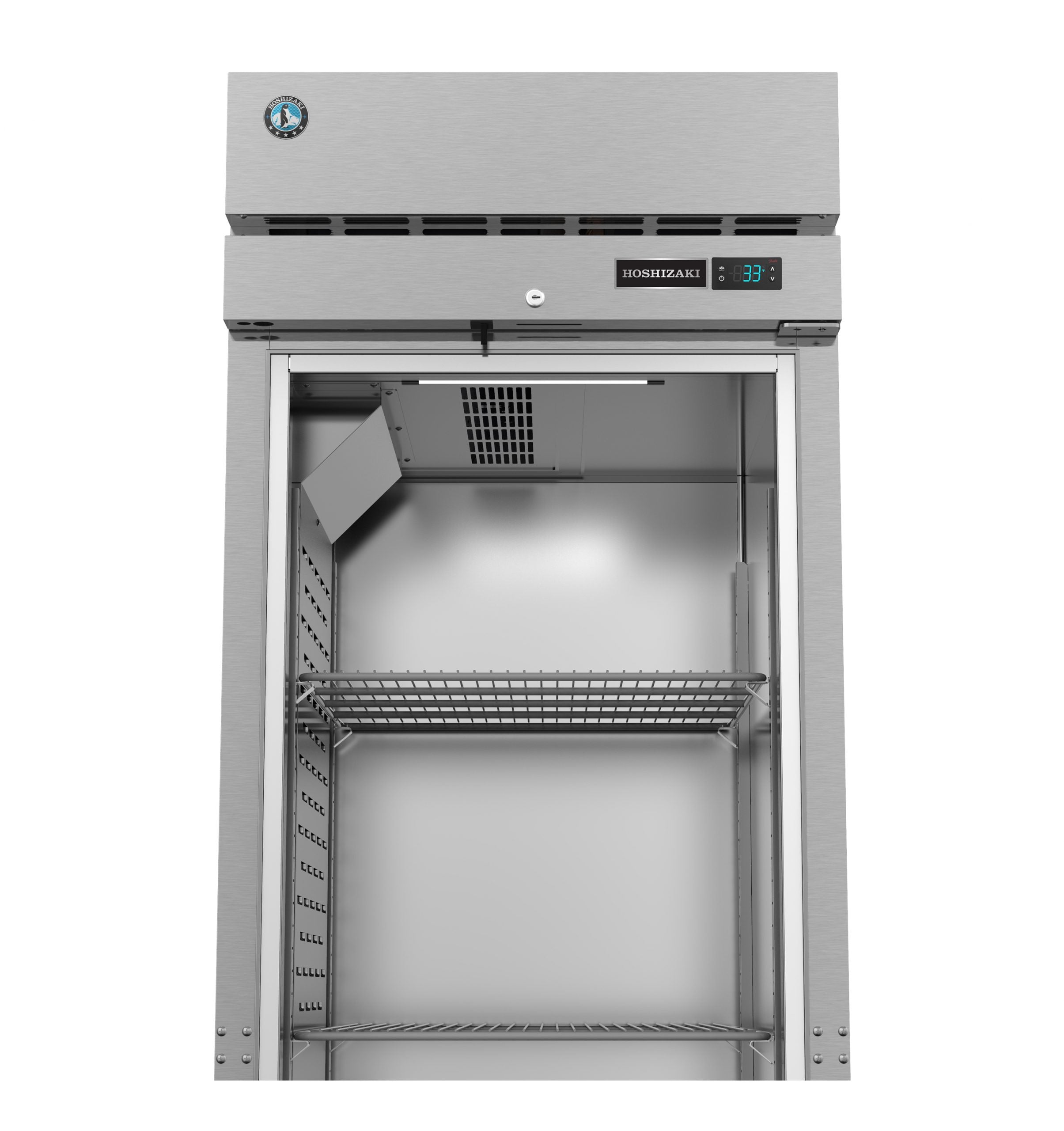 Hoshizaki R1A-FG | 28" Wide 1 Glass Door Top Mount Reach-In Refrigerator - R1A-FG
