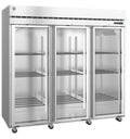 Hoshizaki R3A-FG | 83" Wide 3 Glass Door Top Mount Reach-In Refrigerator - R3A-FG