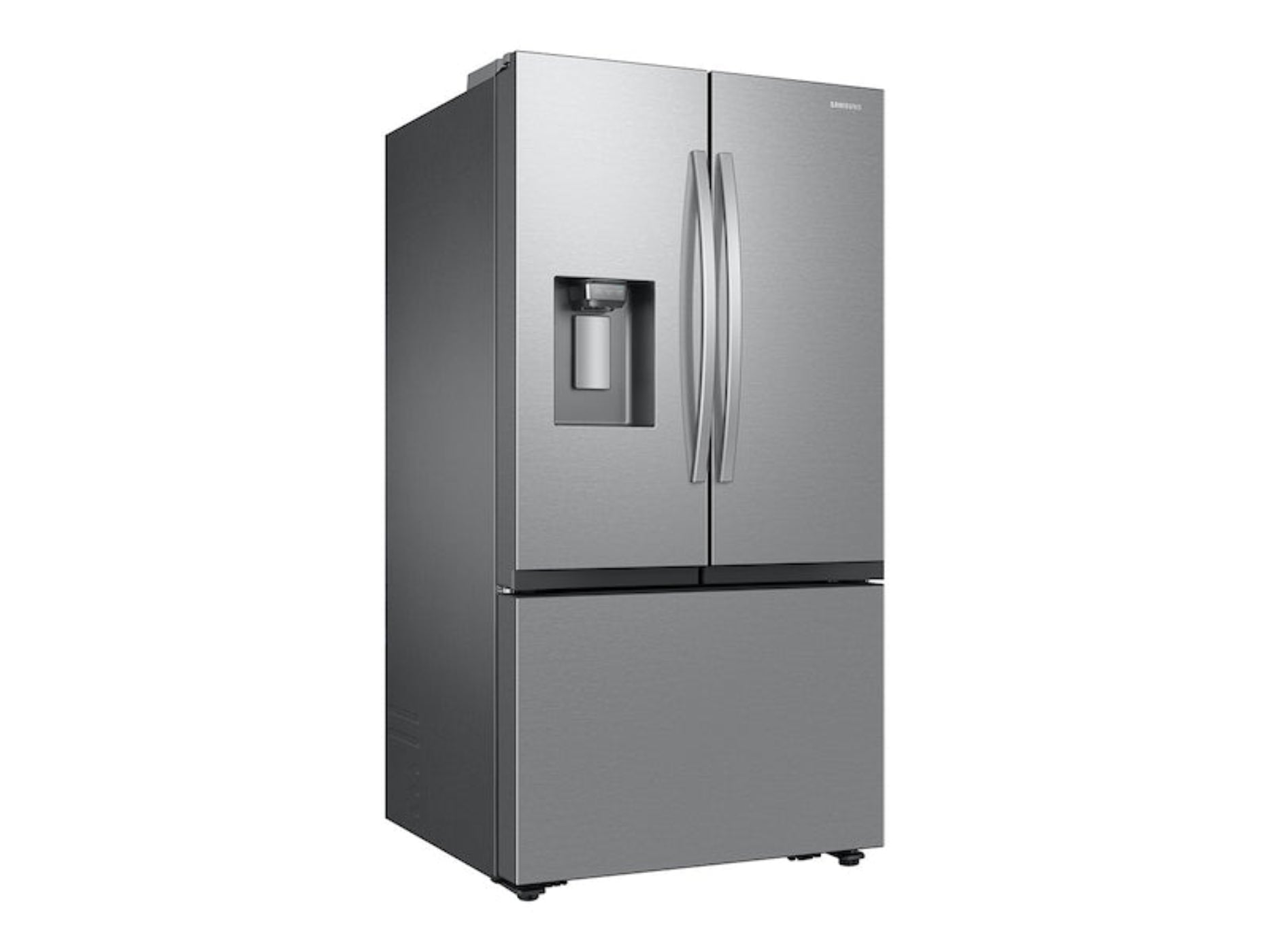SAMSUNG 36" 31 cu. ft. Standard Depth Mega Capacity 3-Door French Door Refrigerator with Four Types of Ice in Stainless Steel - RF32CG5400SRAA