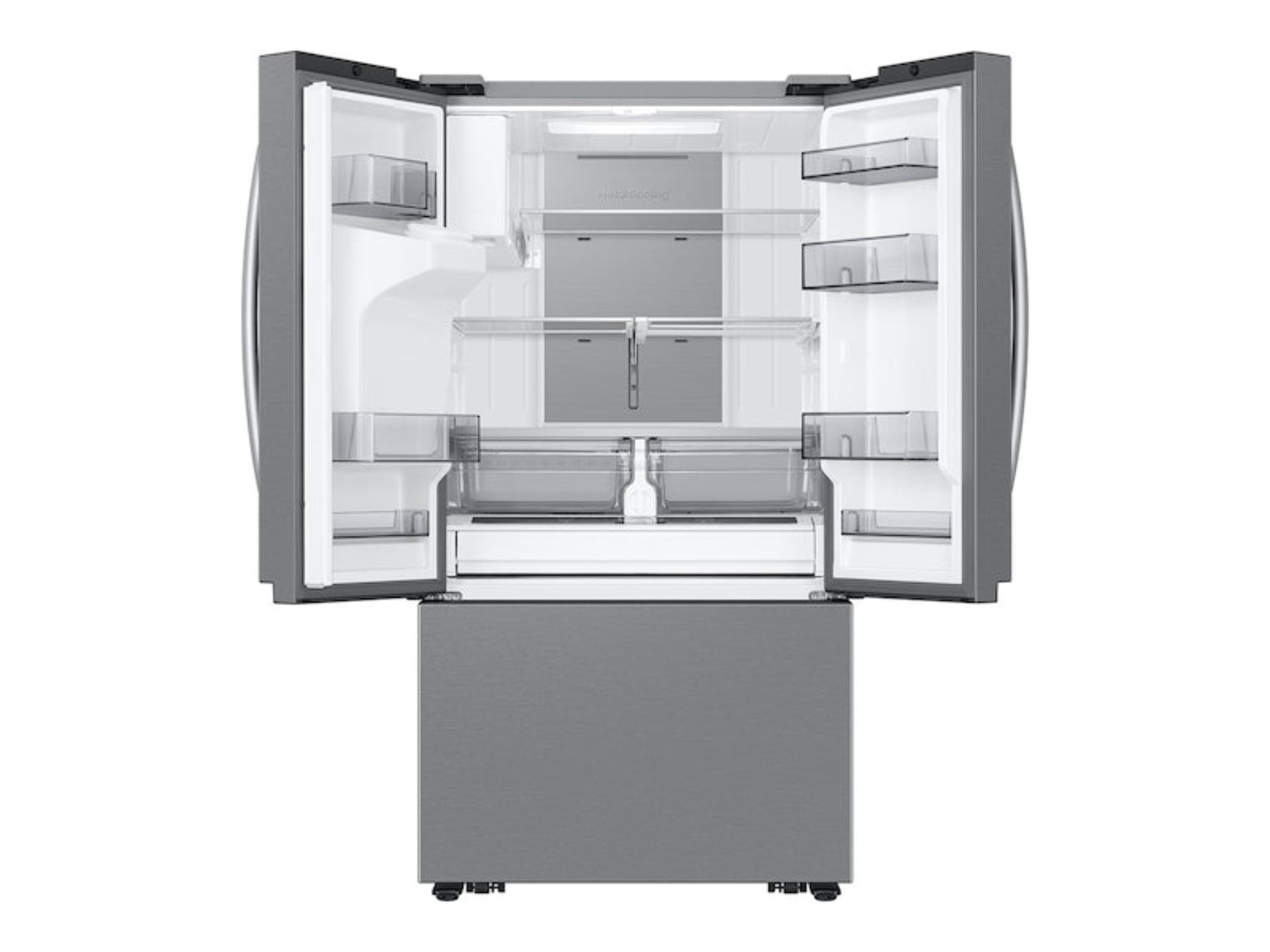 SAMSUNG 36" 31 cu. ft. Standard Depth Mega Capacity 3-Door French Door Refrigerator with Four Types of Ice in Stainless Steel - RF32CG5400SRAA