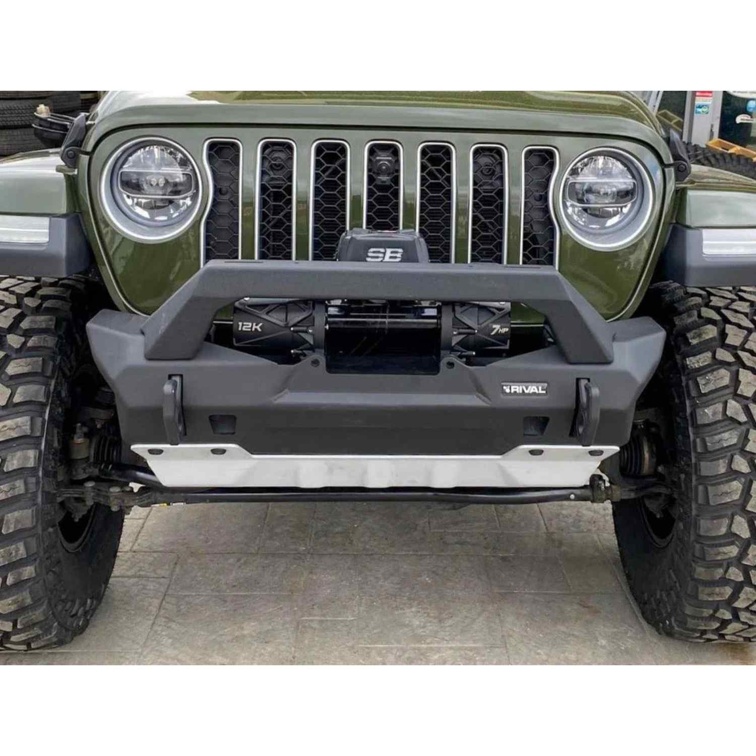 RIVAL Aluminum Front Bumper For Jeep Wrangler JL JK & Gladiator - 2D.2702.3-NL