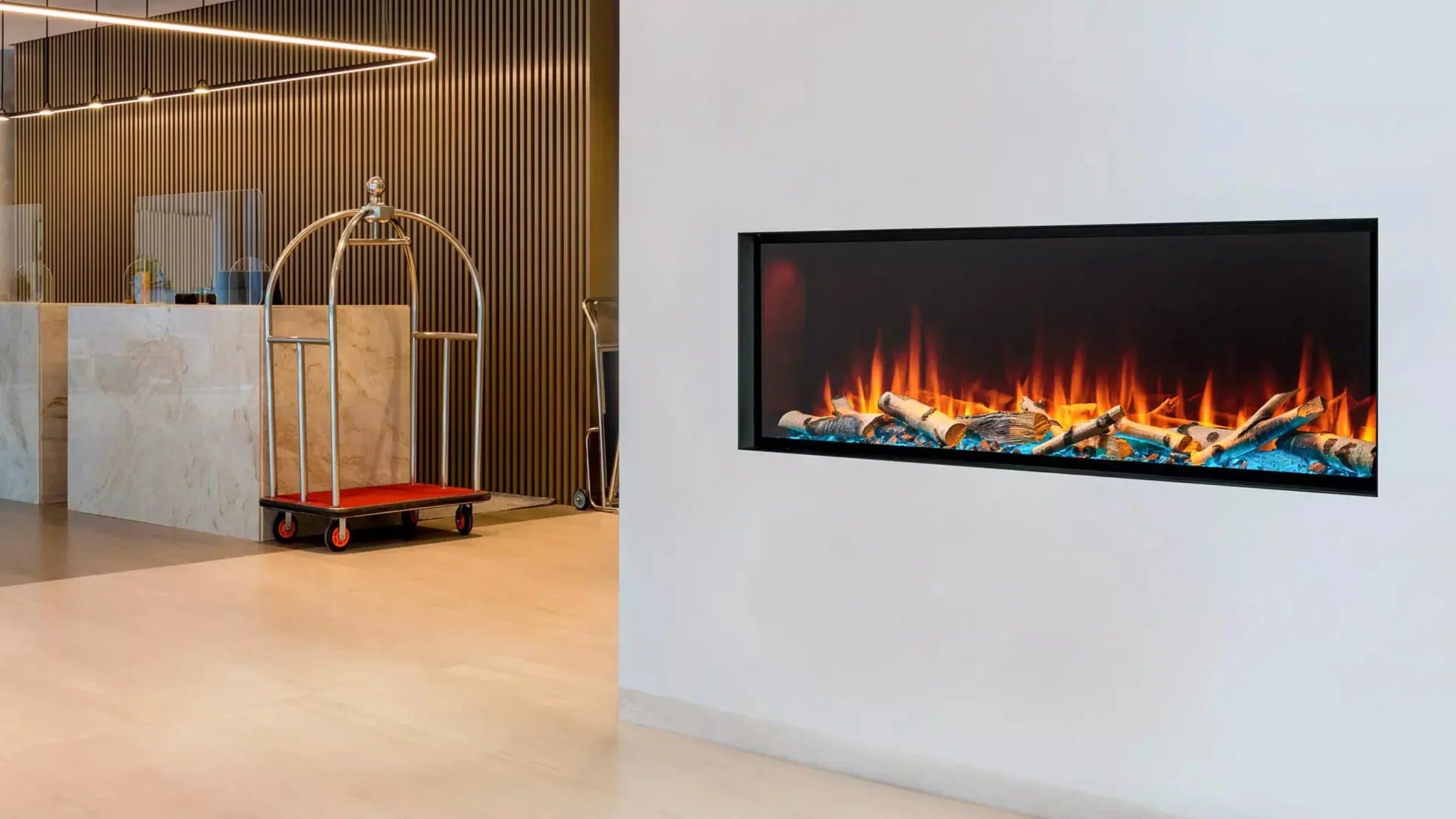 SimpliFire Forum 55" Outdoor Electric Fireplace - SF-OD55
