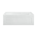 Swiss Madison Concorde 60 in. x 32 in. Acrylic Glossy White, Alcove, Integral, Right-Hand Drain, Apron Bathtub - SM-AB560 - Backyard Provider