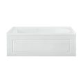 Swiss Madison Concorde 60 in. x 32 in. Acrylic Glossy White, Alcove, Integral, Left-Hand Drain, Apron Bathtub - SM-AB561 - Backyard Provider