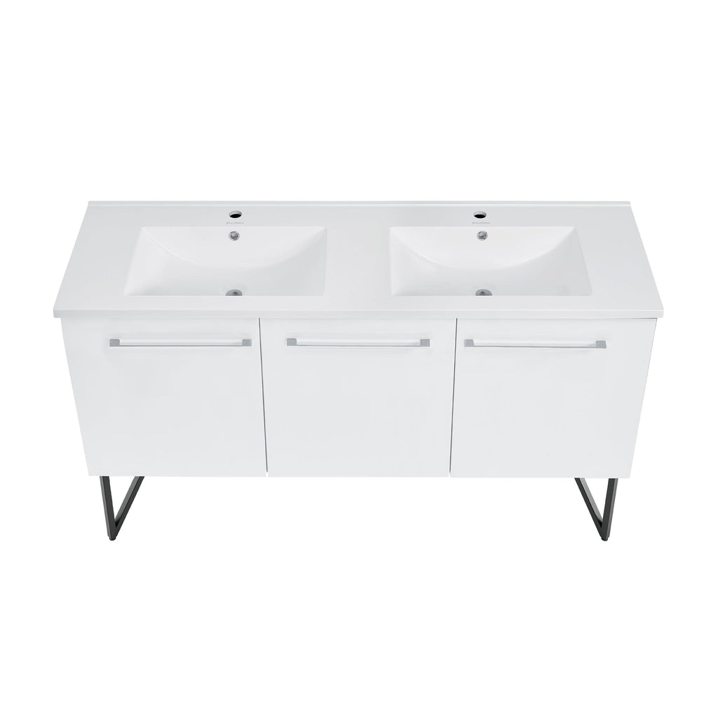 Swiss Madison Annecy 60" Bathroom Vanity in White - SM-BV216 - Backyard Provider