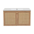 Swiss Madison Classé 36" Wall-Mounted Bathroom Vanity in Oak - SM-BV667 - Backyard Provider