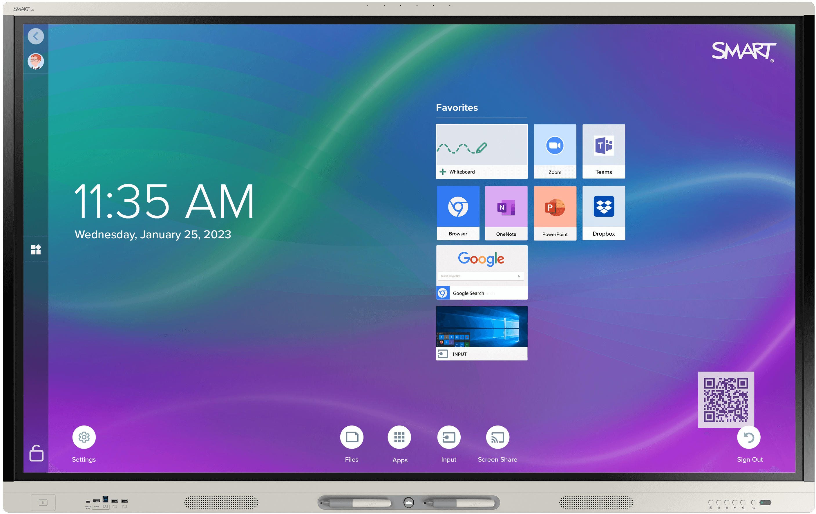 SMARTBOARD -V5 MX Series 86" 4K UHD Interactive Display - SBID-MX286-V5