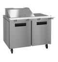 Hoshizaki SR48B-12M | 48" Wide 2 Door Mega Top Sandwich Prep Table - SR48B-12M