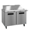 Hoshizaki SR48B-18M | 48" Wide 2 Door Mega Top Sandwich Prep Table - SR48B-18M