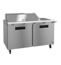 Hoshizaki SR60B-18M | 60" Wide 2 Door Mega Top Sandwich Prep Table - SR60B-18M