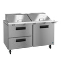 Hoshizaki SR60B-24MD2 | 60" Wide 2 Drawer Mega Top Sandwich Prep Table - SR60B-24MD2
