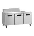 Hoshizaki SR72B-12 | 72" Wide 3 Door Sandwich Prep Table - SR72B-12