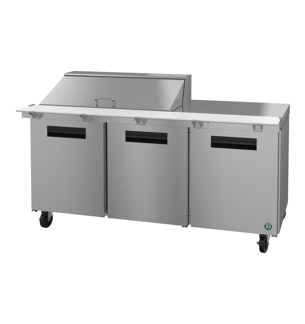 Hoshizaki SR72B-18M | 72" Wide 3 Door Mega Top Sandwich Prep Table - SR72B-18M