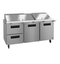 Hoshizaki SR72B-30MD2 | 72" Wide 2 Drawer Mega Top Sandwich Prep Table - SR72B-30MD2
