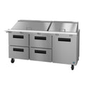 Hoshizaki SR72B-30MD4 | 72" Wide 4 Drawer Mega Top Sandwich Prep Table - SR72B-30MD4
