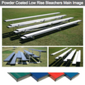 Bleacher  4 Row Powder Coated Low Rise Aluminum