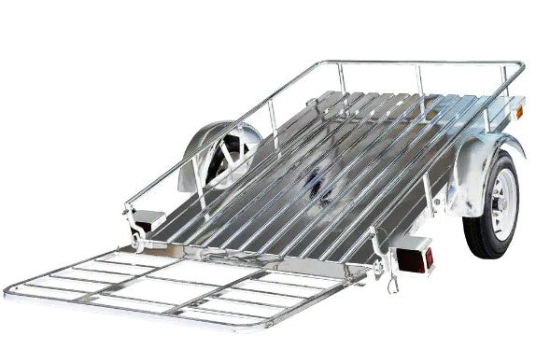 DK2 MMT4X6OG 1295 lbs. Capacity 4 ft. x 6 ft. Open Rail Galvanized Steel Flatbed Trailer New - MMT4X6OG