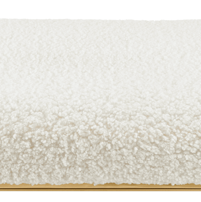 New Pacific Direct Frisly Shearling Fabric Bench w/ Shelf  - 1600083-560