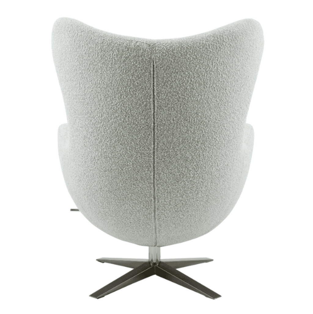 New Pacific Direct Max Fabric Swivel Rocker Accent Arm Chair Chrome Legs -  6300065-563