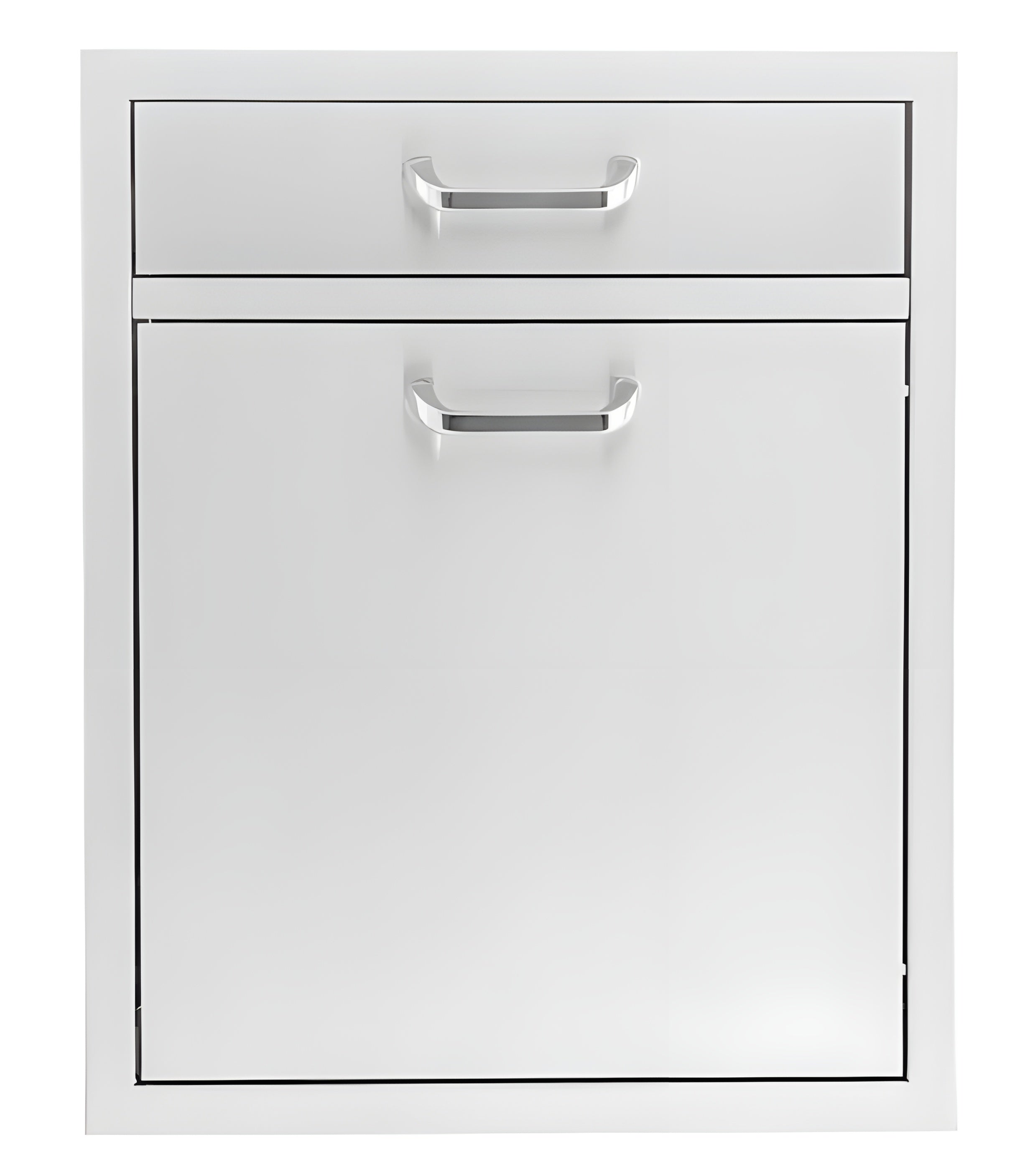 PCM 260 Series 20" Single Drawer & Roll-Out Trash/Recycling Bin Combo - BBQ-260-TR-DR