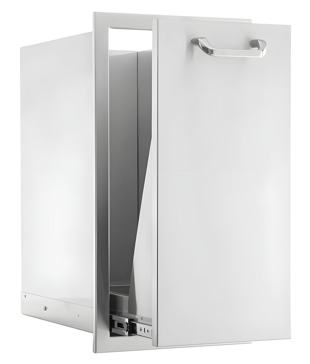 PCM 260 Series 20" Single Drawer & Roll-Out Trash/Recycling Bin Combo - BBQ-260-TR-DR