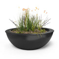 Sedona Powder Coated Steel Planter Bowl Black