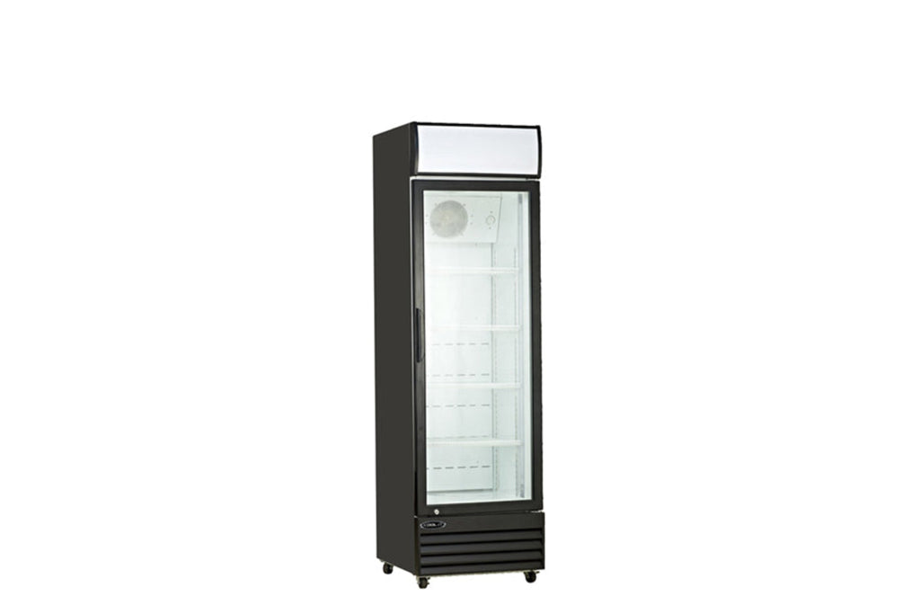Kool-It  23" Wide 1 Swing Door Black Merchandiser Refrigerator - KGM-13