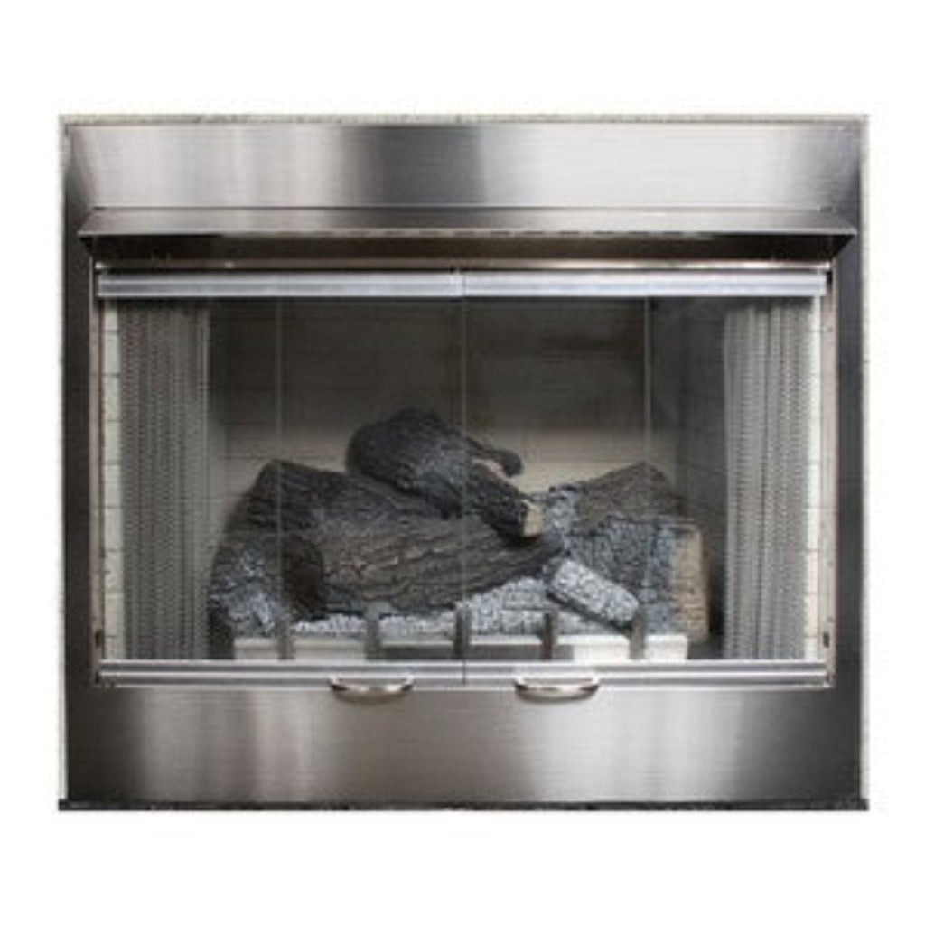 Stainless Steel Bi-Fold Glass Doors for 42" Carol Rose Collection  - BDO42SS