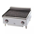 Star 5124CF 24" Electric Countertop Charbroiler w/ Removable Cast Iron Grids and Water Pan 240v - 8H-5124CF-240V