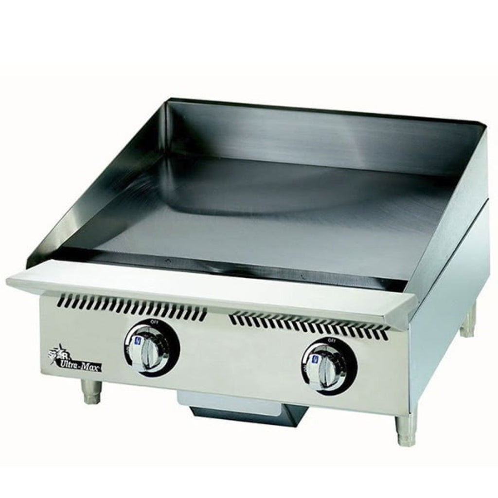 Star 8G-824MA Ultra-Max® 60,000 BTU 24" Manual Control Gas Griddle - 8G-824MA