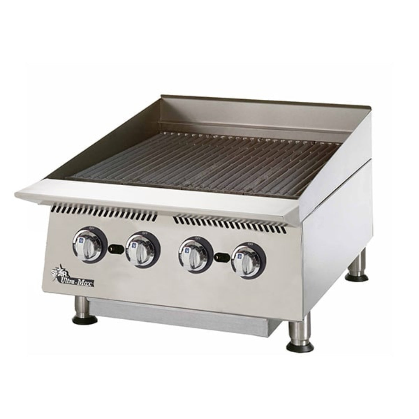 Star 8H-8024CBB-LP 24" 80,000 BTU Liquid Propane Ultra-Max® Gas Charbroilers - 8H-8024CBB-LP