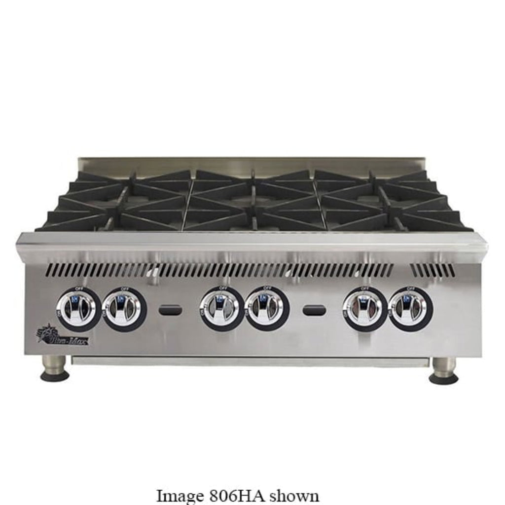 Star 8I-808HA-LP 208,000 BTU 8 Burners Ultra-Max® Liquid Propane Hot Plate - 8I-808HA-LP
