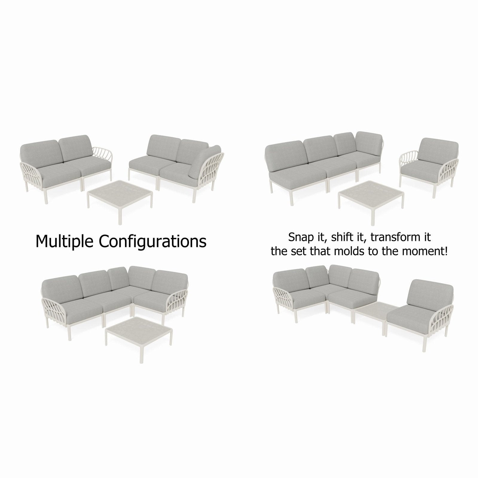 Strata Furniture Dahlia Patio Corner Loveseat and Table  - ODAXLETWG