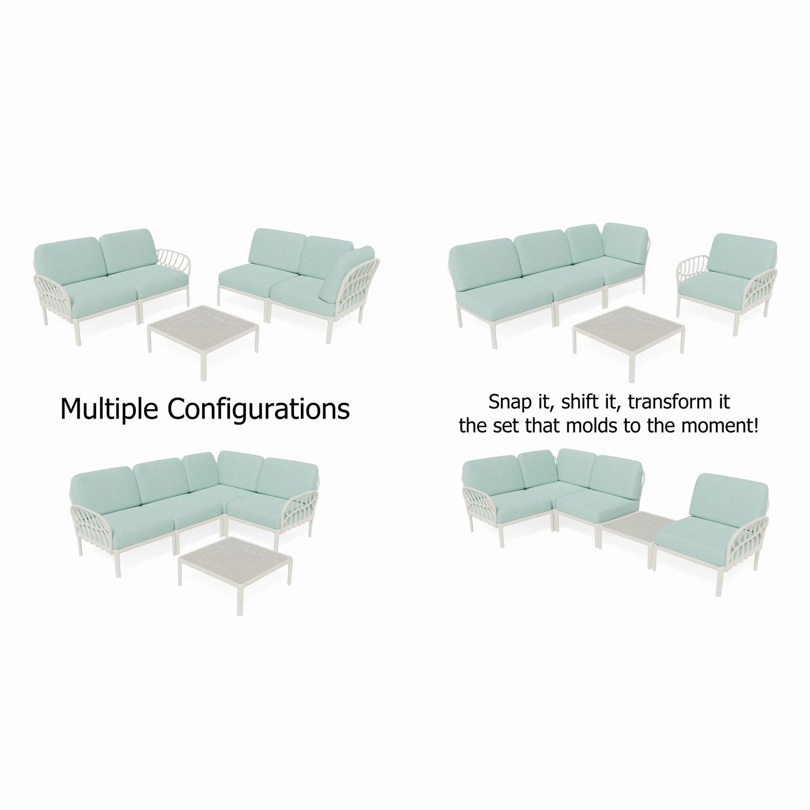 Strata Furniture Dahlia Patio Corner Loveseat and Table - ODAXLETWM