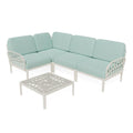 Strata Furniture Dahlia Patio Corner Loveseat and Table - ODAXLETWM