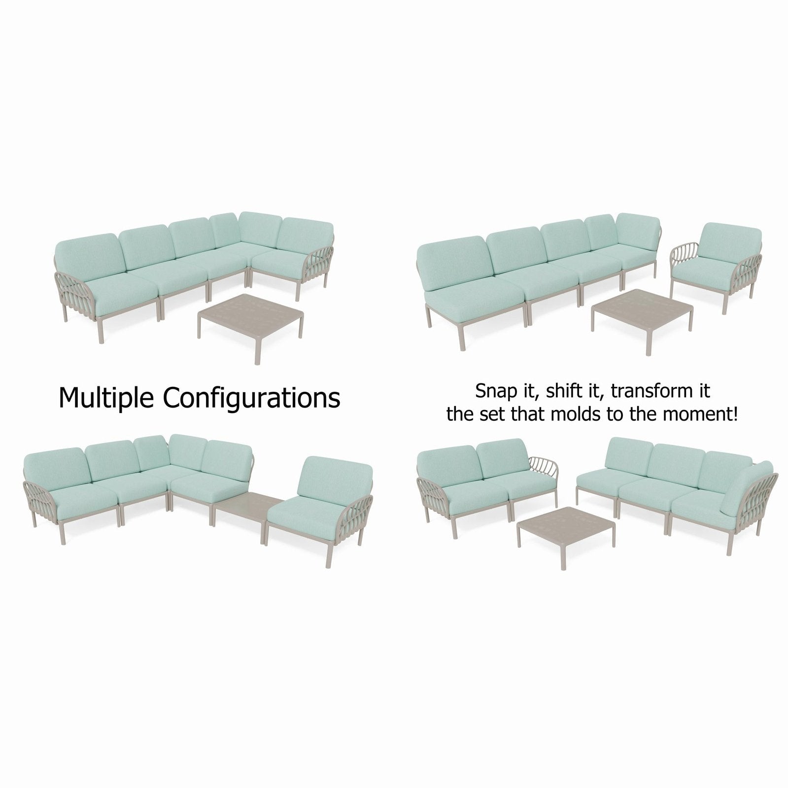 Strata Furniture Dahlia Patio Corner Sofa and Table -  ODAXSETGM