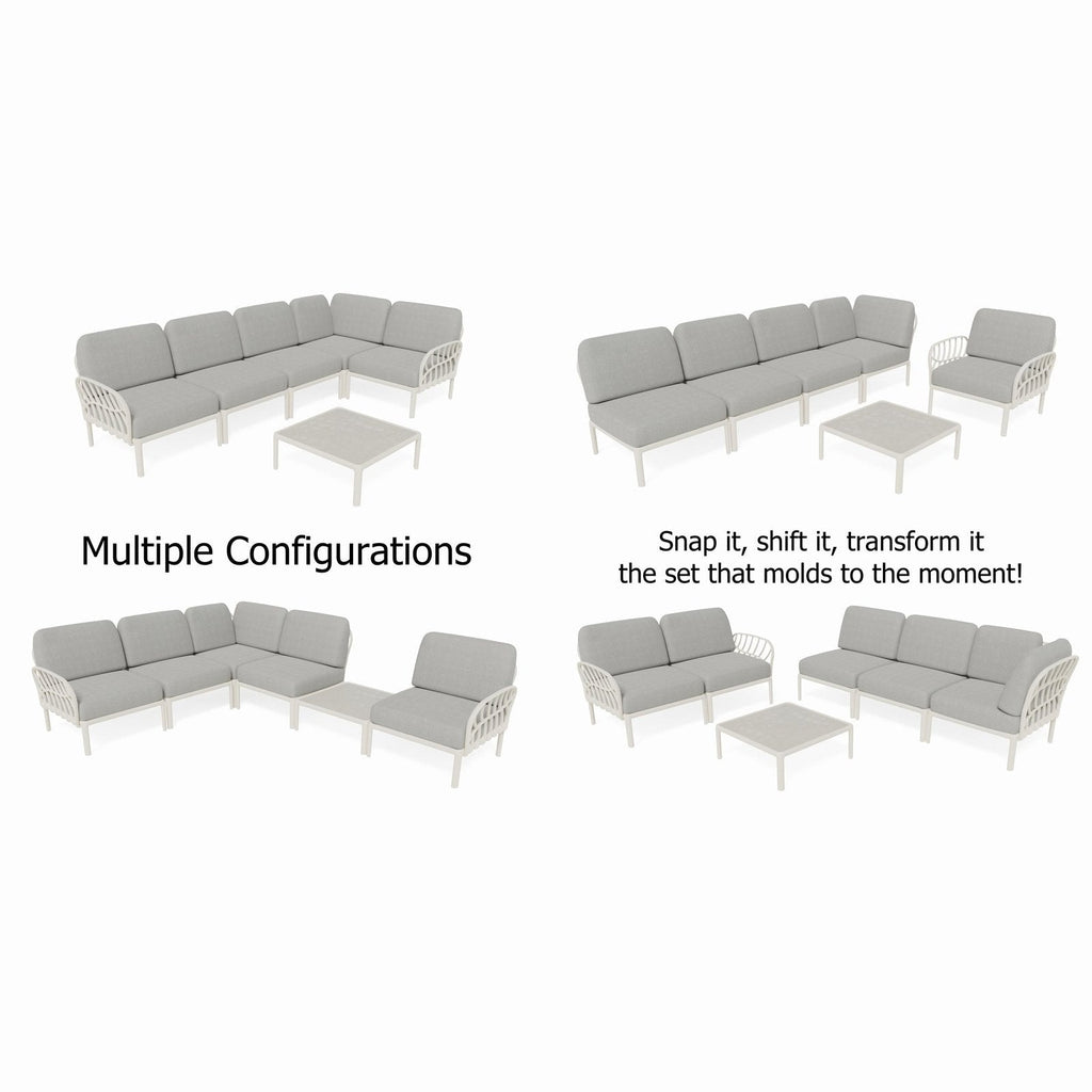 Strata Furniture Dahlia Patio Corner Sofa and Table  - ODAXSETWG