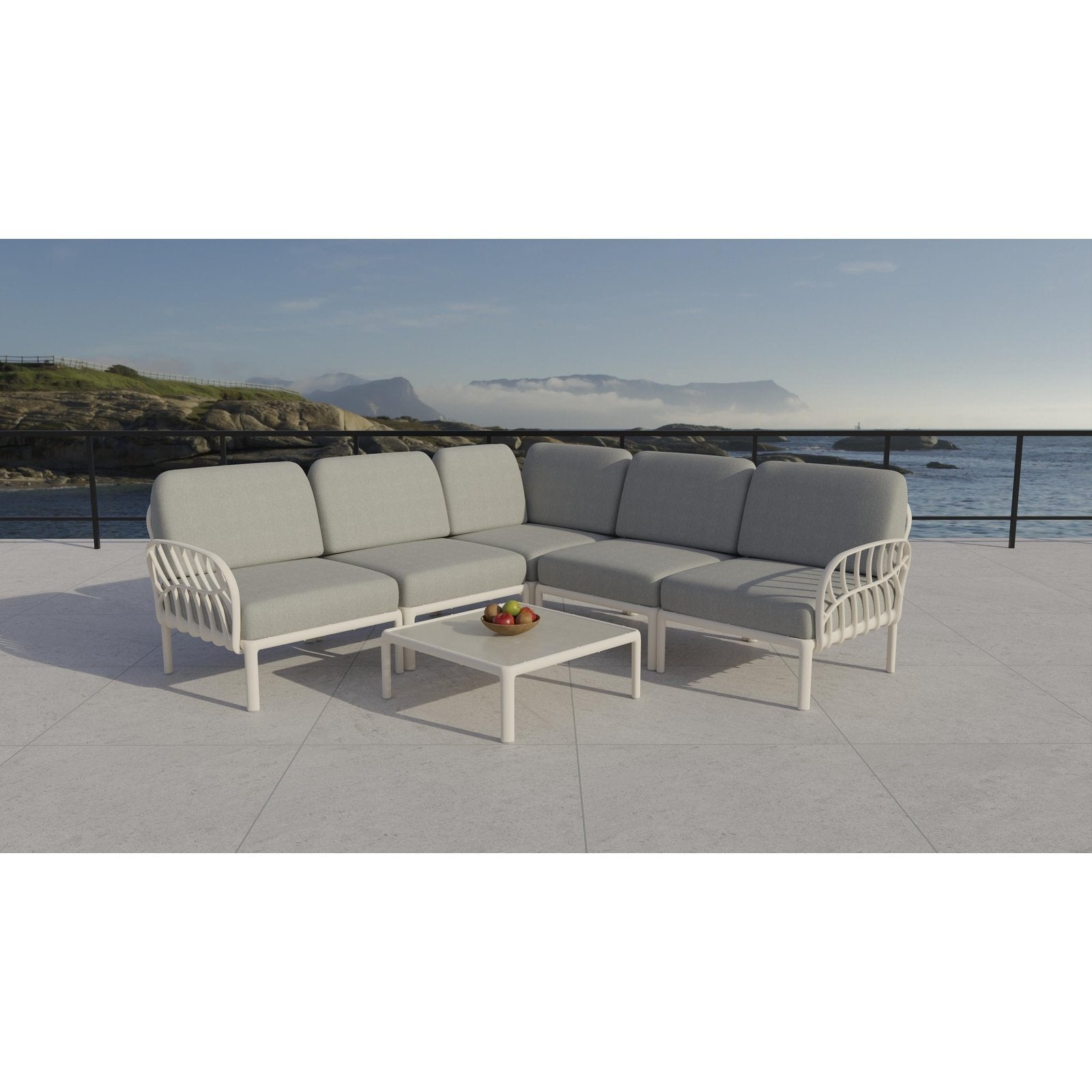 Strata Furniture Dahlia Patio Corner Sofa and Table  - ODAXSETWG