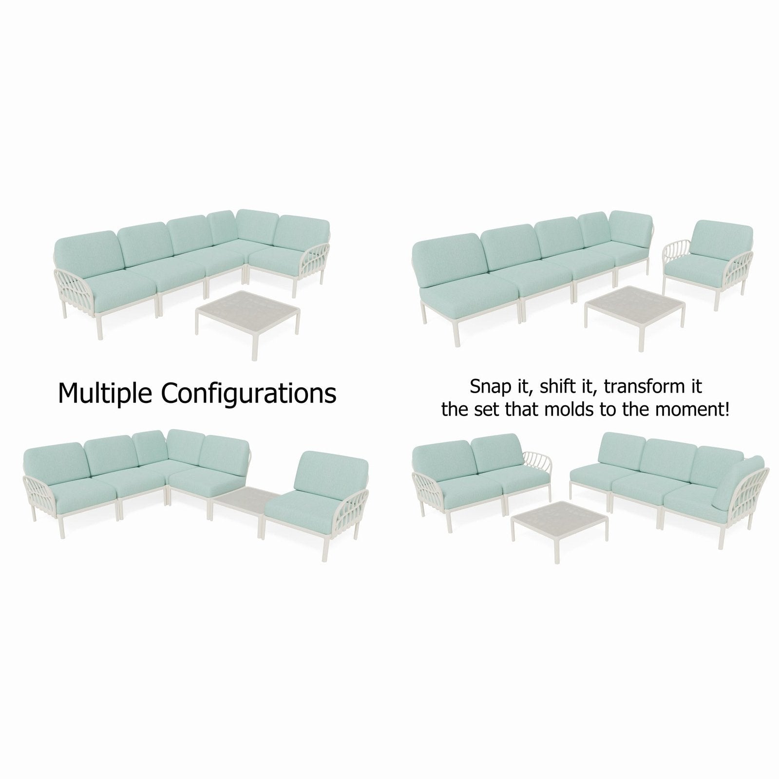 Strata Furniture Dahlia Patio Corner Sofa and Table  - ODAXSETWM