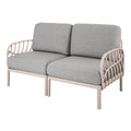 Strata Furniture Dahlia Patio Loveseat Gray  - ODALGG