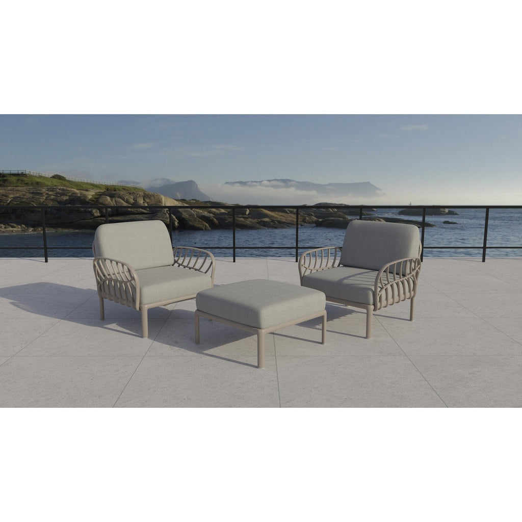 Strata Furniture Dahlia Patio Set Chairs and Ottoman -  ODACCOGG