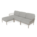 Strata Furniture Dahlia Patio Sofa Ottoman Set -  ODASOGG