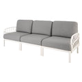 Strata Furniture Dahlia Patio Sofa White  - ODASWG