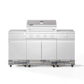 TYTUS Fresno 5-Burner LP/NG Convertible Grill in Stainless Steel + Shadow Stone - TDT-021-0702