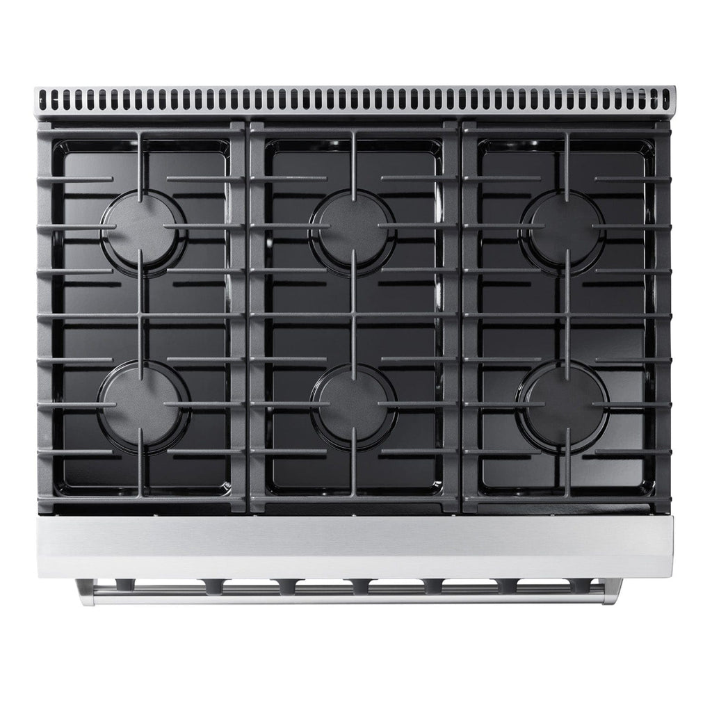 Thor Kitchen Appliance Package - 36 in. Gas Range, Refrigerator, Dishwasher - AP-LRG3601U-2