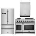 Thor Kitchen Appliance Package - 48 in. Gas Range, Dishwasher, Refrigerator, AP-LRG4807U-2