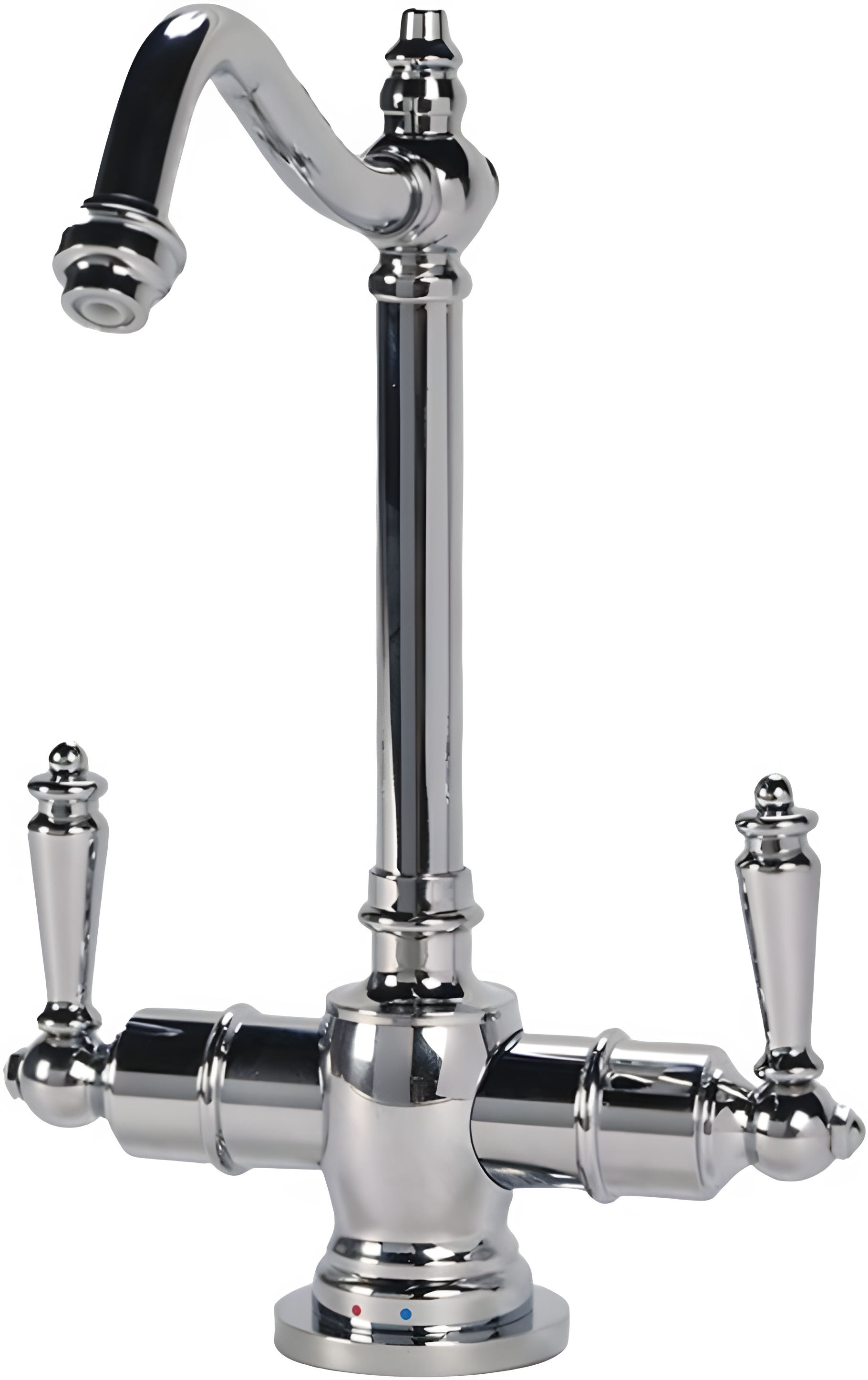 AquaNuTech Traditional Hook Spout Hot & Cold Water Filtration Faucet New - HC2100-CH