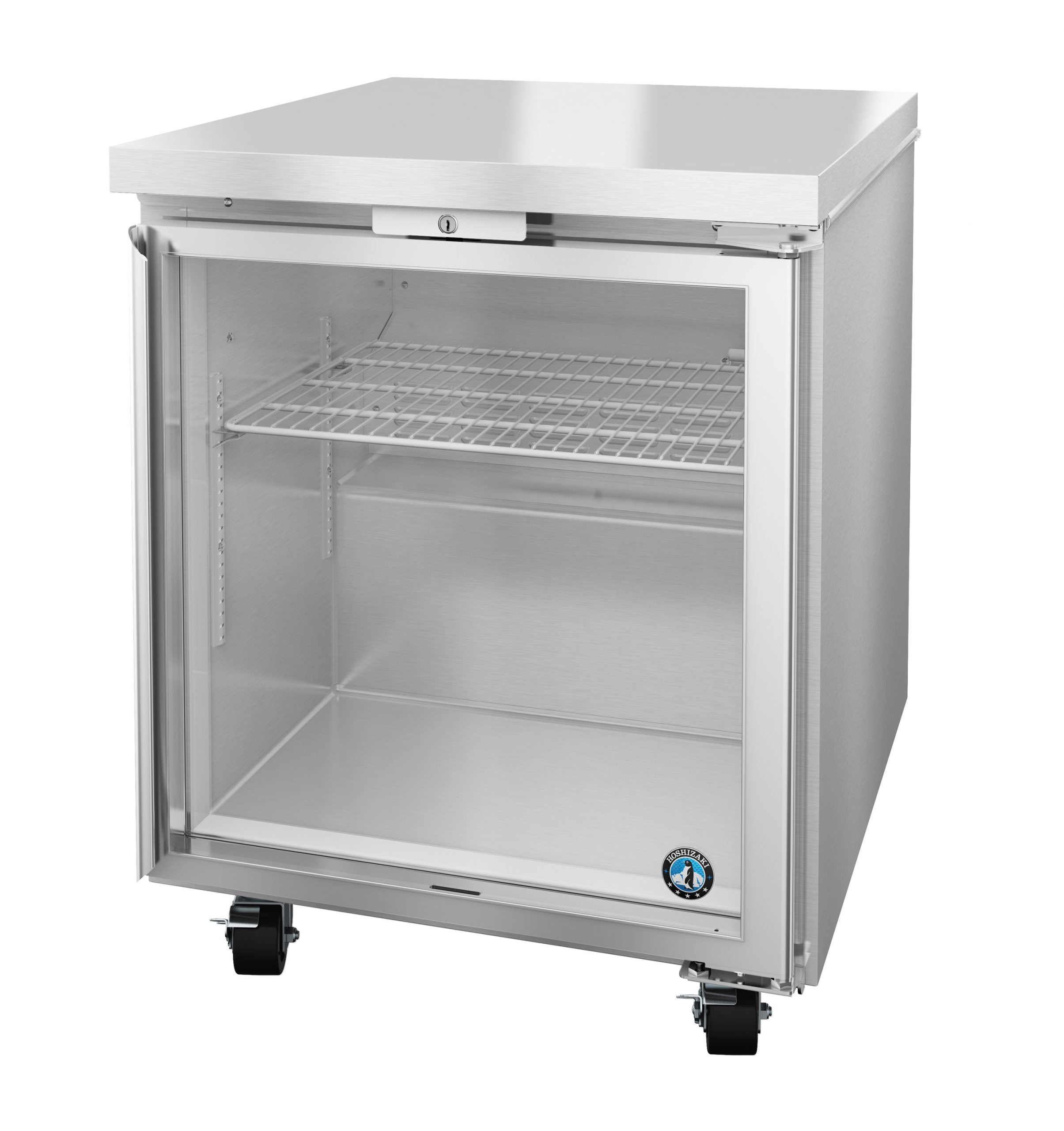 Hoshizaki UF27B-GLP01 | 27" Wide 1 Glass Door Undercounter Freezer - UF27B-GLP01