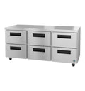 Hoshizaki UR72B-D6 | 72" Wide 6 Drawer Undercounter Refrigerator - UR72B-D6